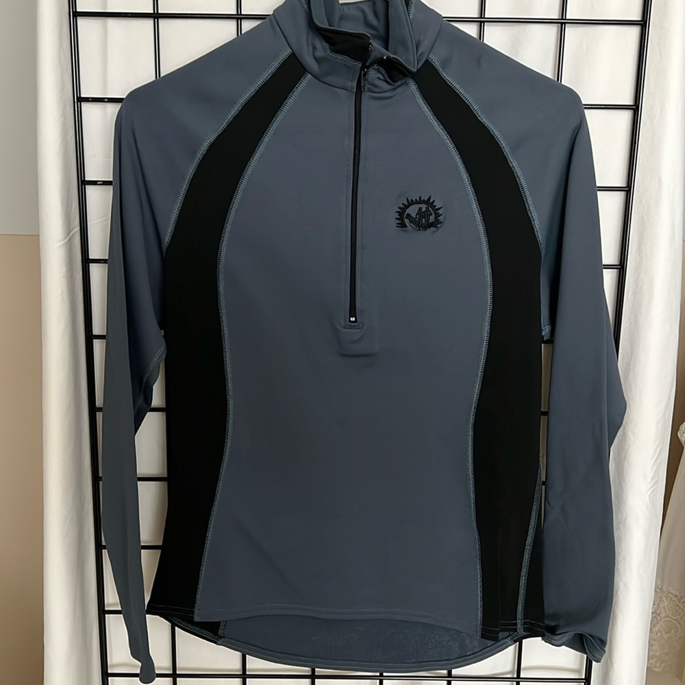 Best of Times Black and Gray Quarter Zip Small